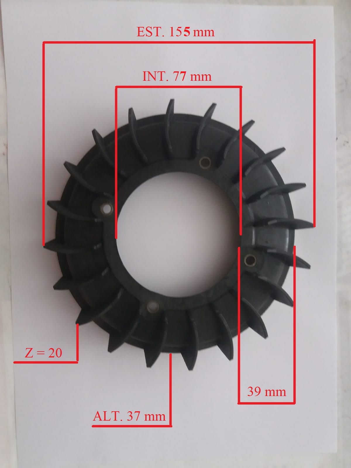 VENTOLA IN PLASTICA VOLANO